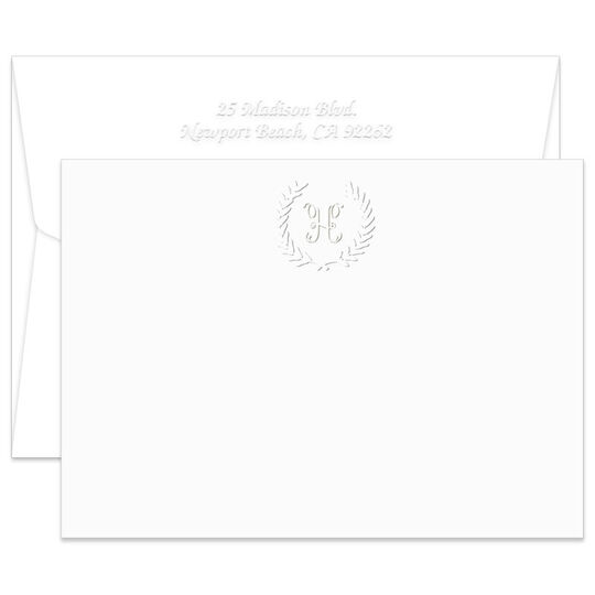 Triple Thick Harvest Flat Note Cards - Embossed